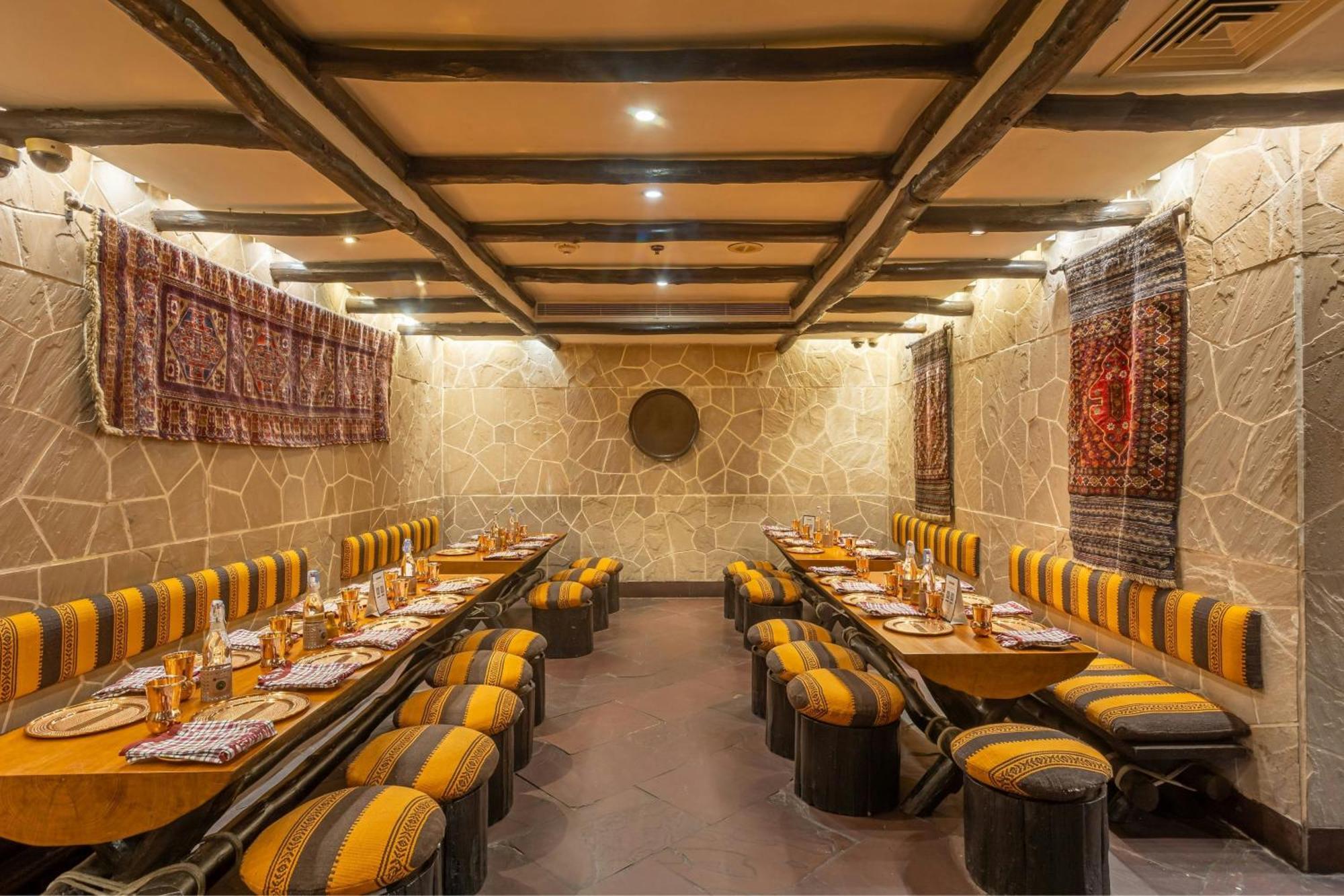 Itc Mughal, A Luxury Collection Resort & Spa, Agra Esterno foto Restaurant interior