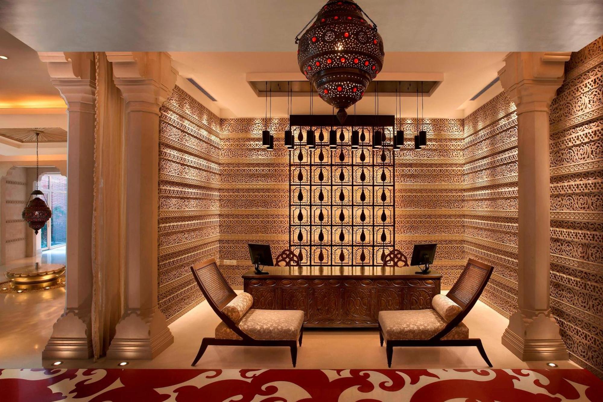 Itc Mughal, A Luxury Collection Resort & Spa, Agra Esterno foto The reception area