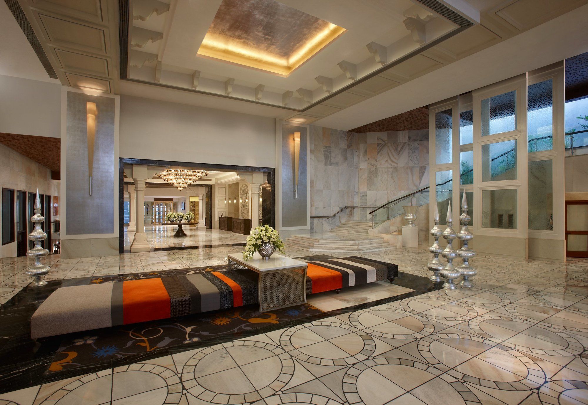 Itc Mughal, A Luxury Collection Resort & Spa, Agra Esterno foto The lobby of the hotel